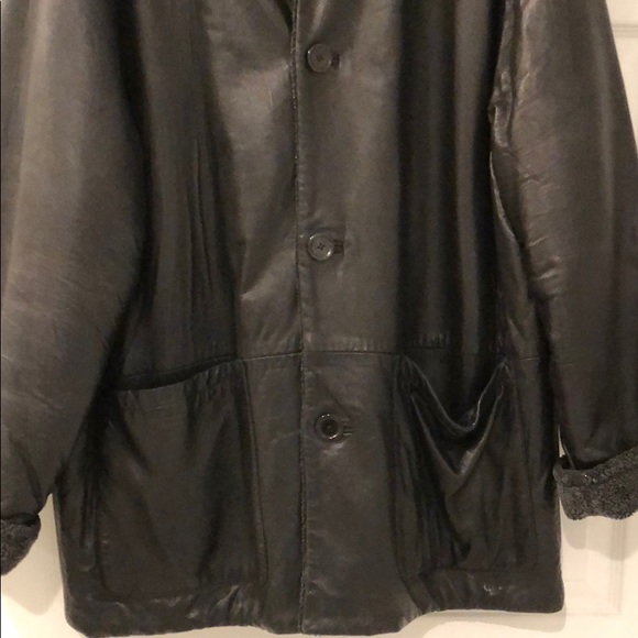 Leather jacket /coat reversible - Picture 4 of 15